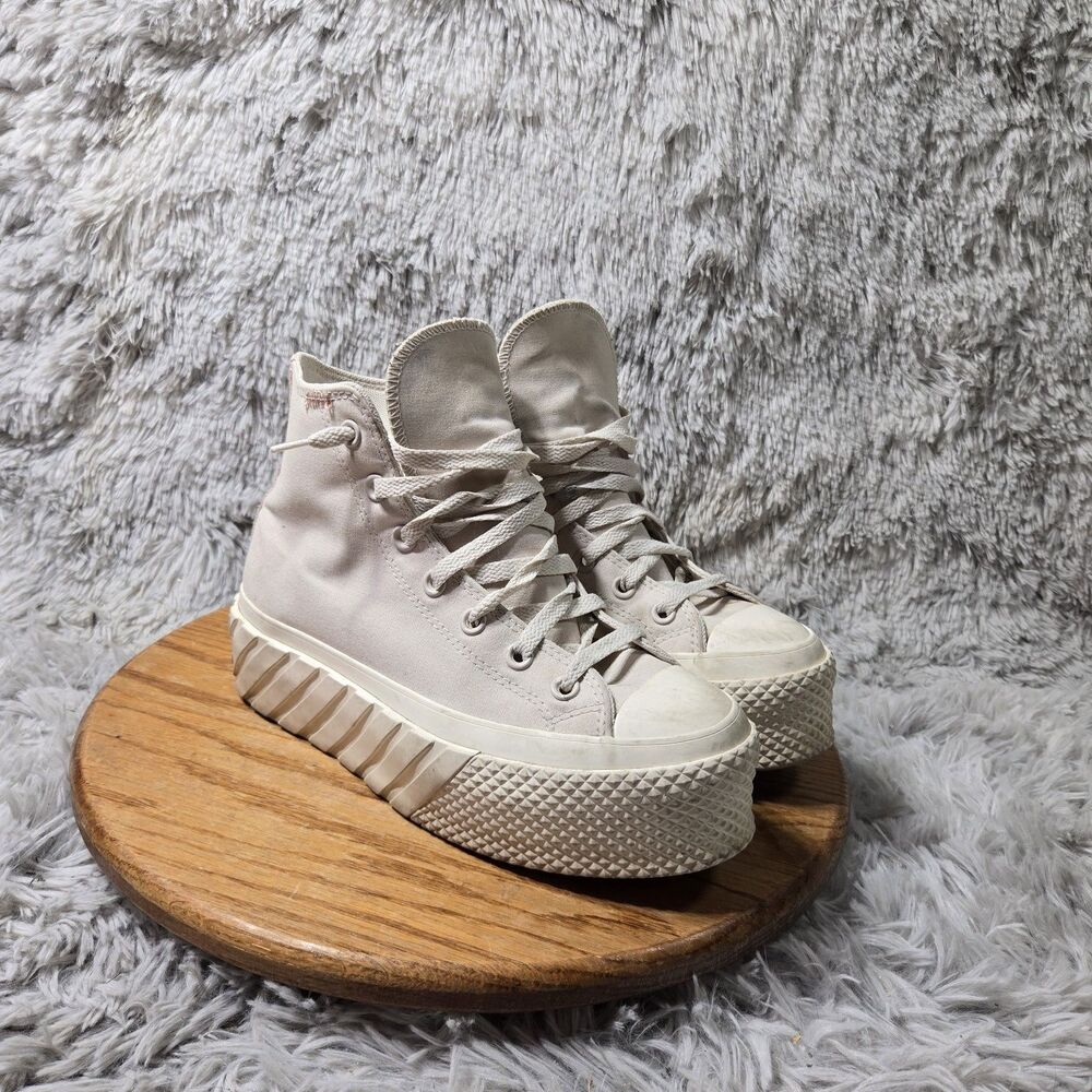 Converse Chuck Taylor All Star Lift 2X High Pale Puty Wmn 8.5 Platfrom Sneakers